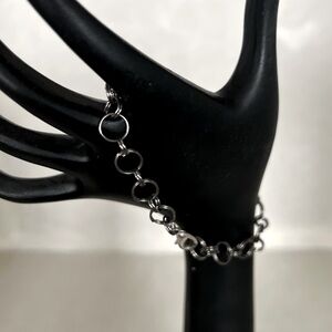 Silver Metal Clasp Bracelet